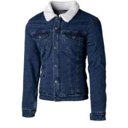 Veste RST Sherpa Denim CE textile - bleu