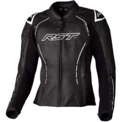 RST Ladies S1 CE Lederjacke - Schwarz/Weiß