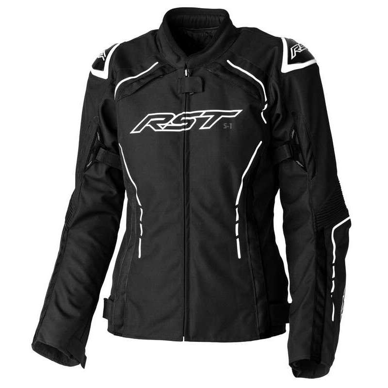 RST Damen S1 CE Textil-Jacke - Schwarz/Weiß