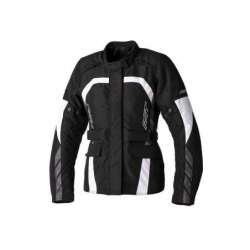 Veste femme RST Alpha 5 CE textile - noir/blanc