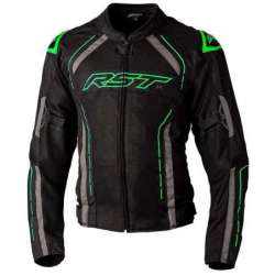 RST S1 Mesh CE Textil-Jacke - Schwarz/Neon Grün