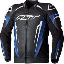 RST TracTech Evo 5 Lederjacke Herren - Blau/Schwarz/Weiss