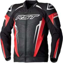 RST TracTech Evo 5 Lederjacke Herren - Rot/Schwarz/Weiss