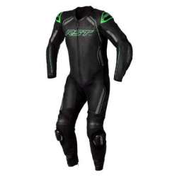 Combinaison RST S1 CE cuir - noir/gris/vert fluo