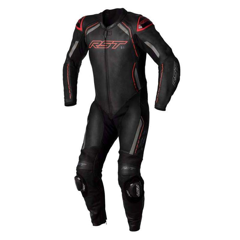 Combinaison RST S1 CE cuir - noir/gris/rouge