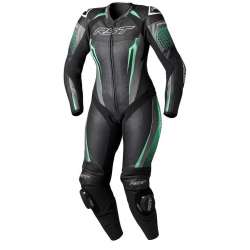 RST Suit TracTech Evo 5 Damen Lederkombi - Schwarz/Aqua/Grau