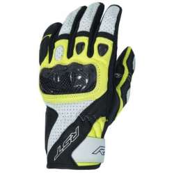 Gants RST Stunt III CE cuir/textile - jaune fluo