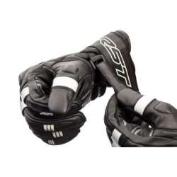 RST Pilot CE Leder Gloves Schwarz/Weiss