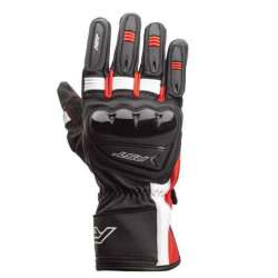 RST Pilot CE Leder Gloves Schwarz/Rot/Weiss