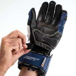 RST TracTech Evo 4 Leder Handschuhe - Blau/Weiß/Schwarz