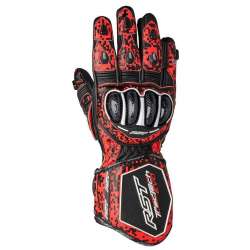 RST TracTech Evo 4 Leder Handschuhe - Neon Red/Schwarz