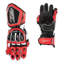 RST TracTech Evo 4 Leder Handschuhe Rot/Weiß/Schwarz