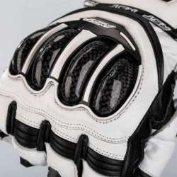 RST TracTech Evo 4 Leder Handschuhe - Weiß/Schwarz