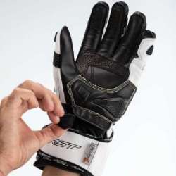 RST TracTech Evo 4 Leder Handschuhe - Weiß/Schwarz