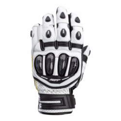 RST TracTech Evo 4 Short Leder Handschuhe Weiß/Schwarz