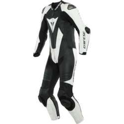 Cuir combinaisons perf. 1pce LAGUNA SECA 5 C/G noir-blanc