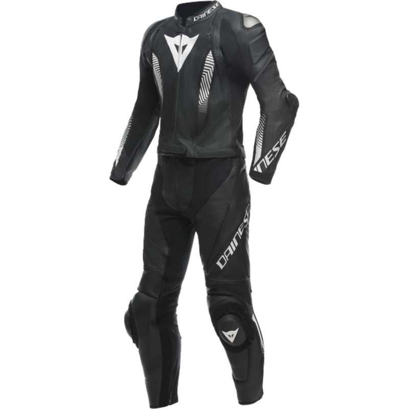 Cuir combinaisons 2pcs. Laguna Seca 5 noir-blanc