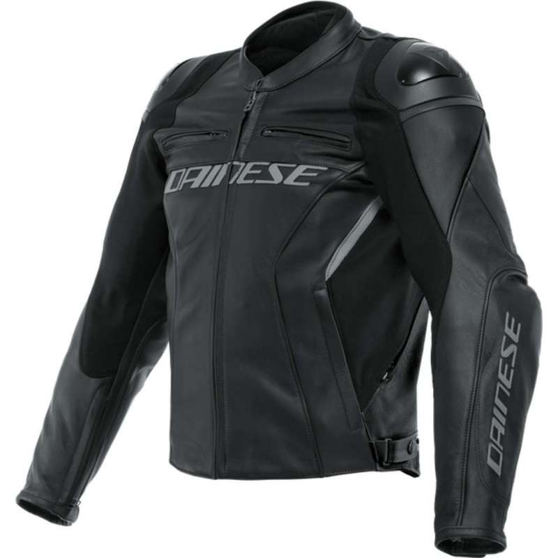Veste en cuir Racing 4 noir