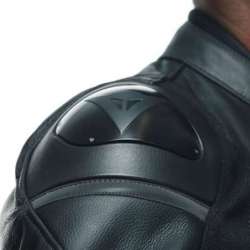 Veste en cuir Racing 4 noir