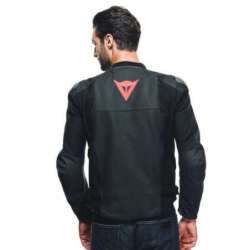 Lederjacke Sportiva schwarz matt-schwarz