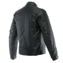 Veste en cuir Zaurax noir