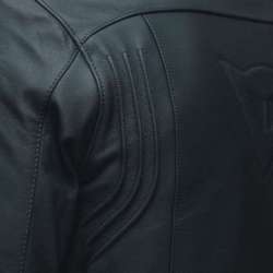 Veste en cuir Razon 2 noir