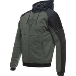 Hoodie mit Reissverschluss Daemon-X Safety grün-schwarz
