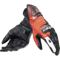Gants Cuir Carbon 4 Long noir-fluo rouge-blanc