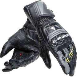 Gants Cuir Druid 4 noir-gris-fluo jaune