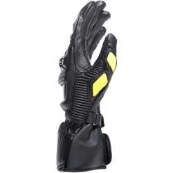 Gants Cuir Druid 4 noir-gris-fluo jaune