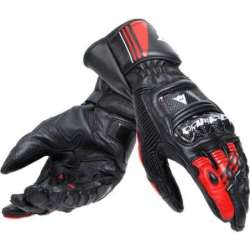 Gants Cuir Druid 4 noir-rouge-blanc
