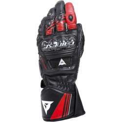 Gants Cuir Druid 4 noir-rouge-blanc