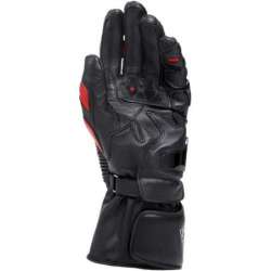 Gants Cuir Druid 4 noir-rouge-blanc