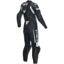 Combinaison Cuir Femmes - 1pc perf. Grobnik noir-blanc