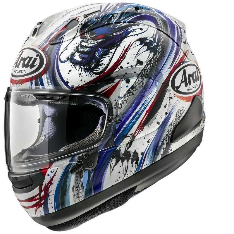 Casque ARAI RX-7V EVO KIYO TRICO - Réplica Casque ARAI RX-7V EVO KIYO TRICO - Réplica