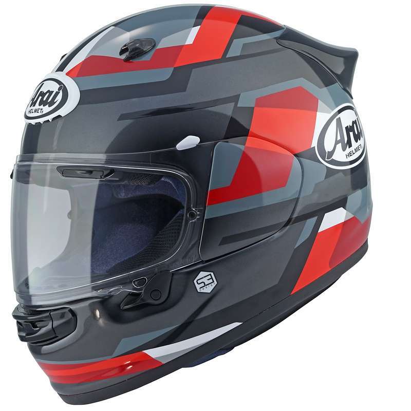 Casque ARAI QUANTIC Abstract - rouge Casque ARAI QUANTIC Abstract - rouge