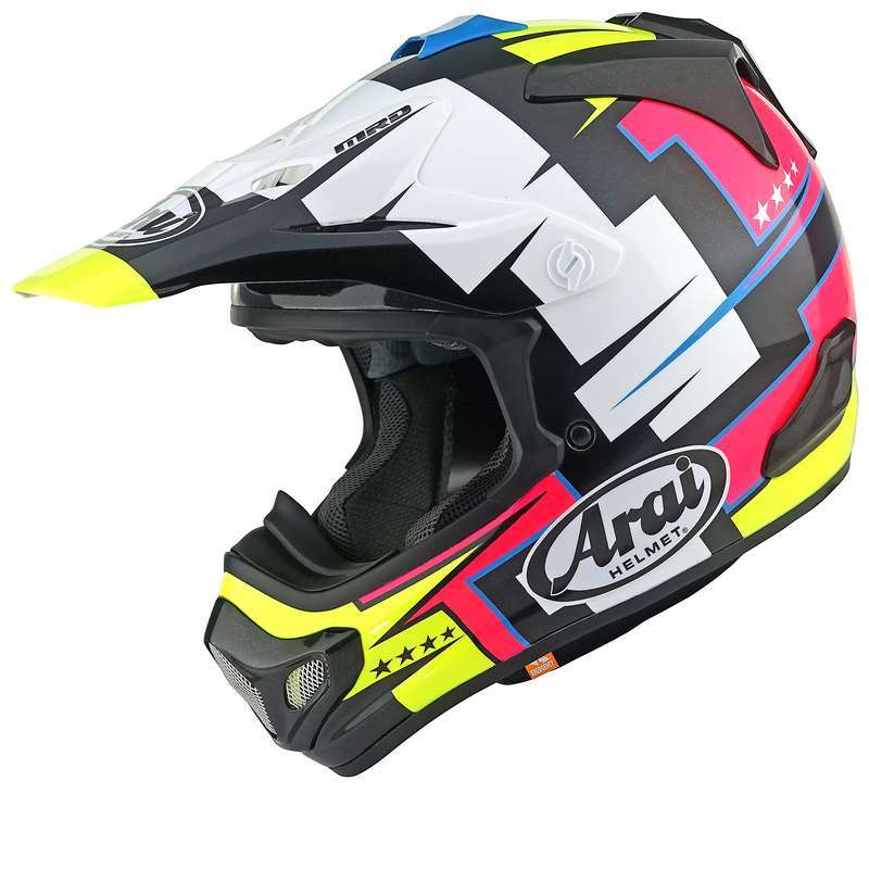 Casque ARAI MX-V EVO Battle - Jaune Casque ARAI MX-V EVO Battle - Jaune