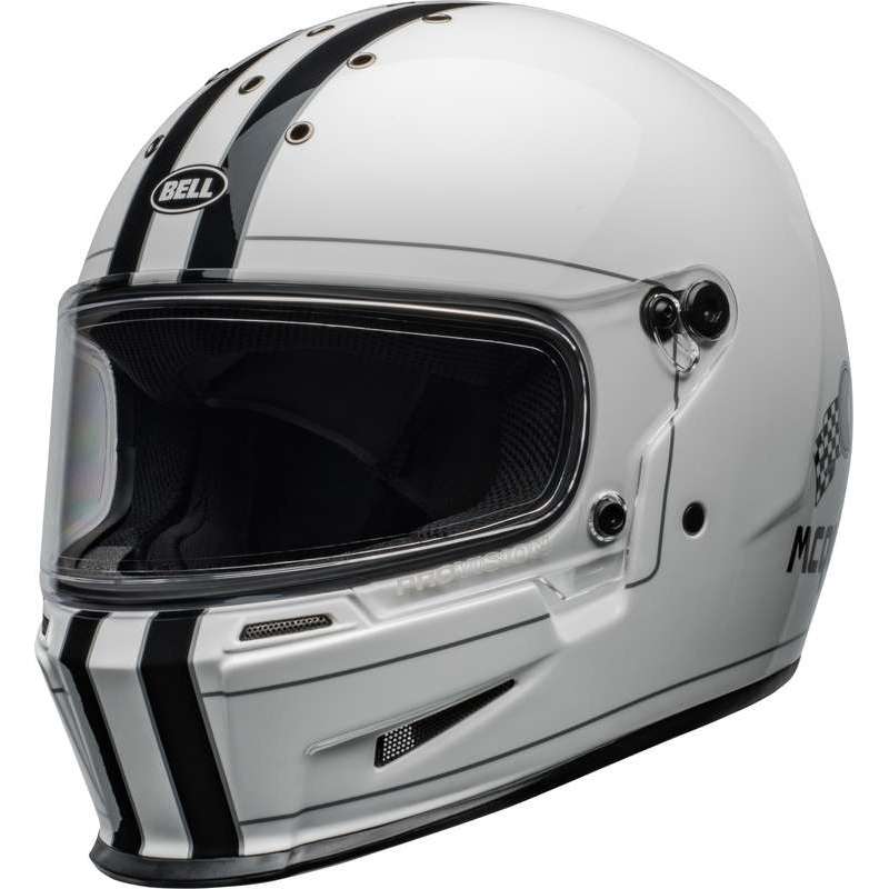 Casque BELL Eliminator - Steve McQueen Gloss White Casque BELL Eliminator - Steve McQueen Gloss White
