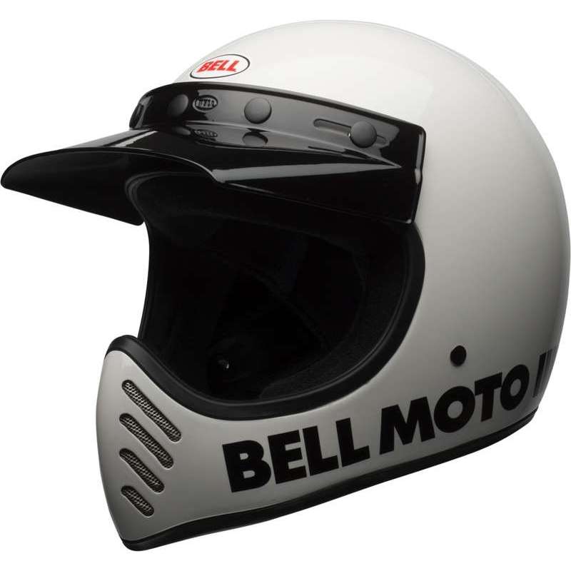 Casque BELL Moto-3 Classic - Blanc brillant Casque BELL Moto-3 Classic - Blanc brillant