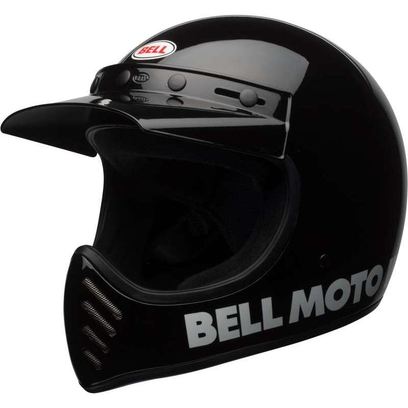 Casque BELL Moto-3 Classic - Noir brillant Casque BELL Moto-3 Classic - Noir brillant