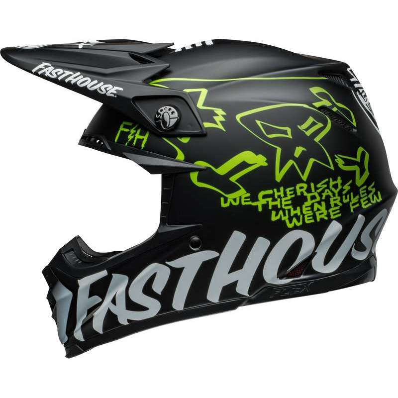 Casque BELL Moto-9S Flex - Fasthouse MC Core Matte Black/Yellow Casque BELL Moto-9S Flex - Fasthouse MC Core Matte Black/Yellow