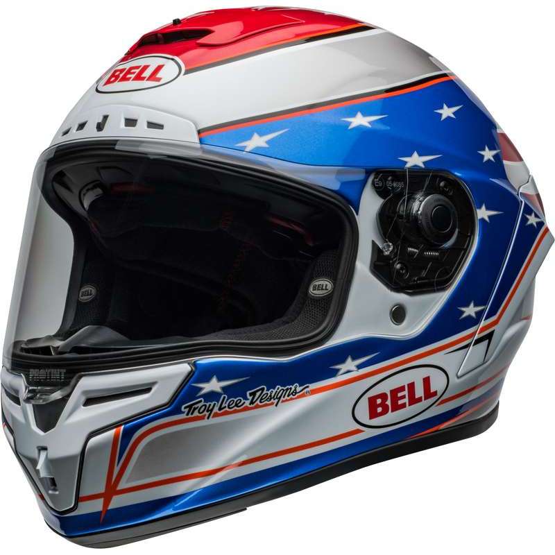 Casque BELL Race Star DLX Flex - Beaubier 24 Gloss White/Blue Casque BELL Race Star DLX Flex - Beaubier 24 Gloss White/Blue