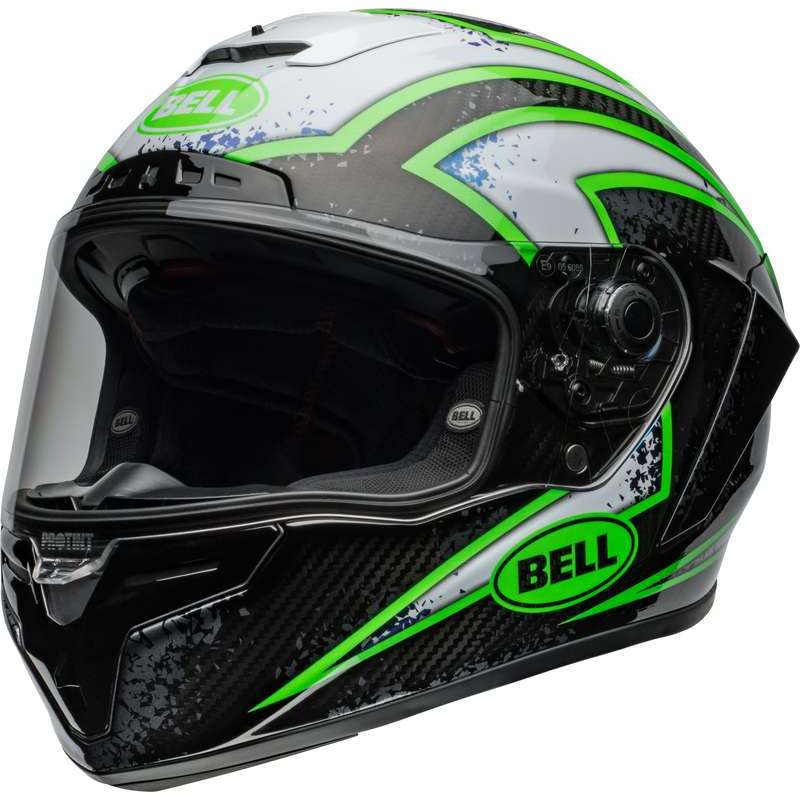 Casque BELL Race Star DLX Flex - Xenon Gloss Black/Kryptonite Casque BELL Race Star DLX Flex - Xenon Gloss Black/Kryptonite