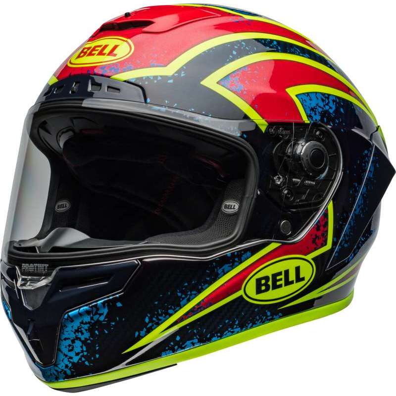 Casque BELL Race Star DLX Flex - Xenon Gloss Red/Silver Casque BELL Race Star DLX Flex - Xenon Gloss Red/Silver