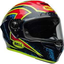 Casque BELL Race Star DLX Flex - Xenon Gloss Red/Silver