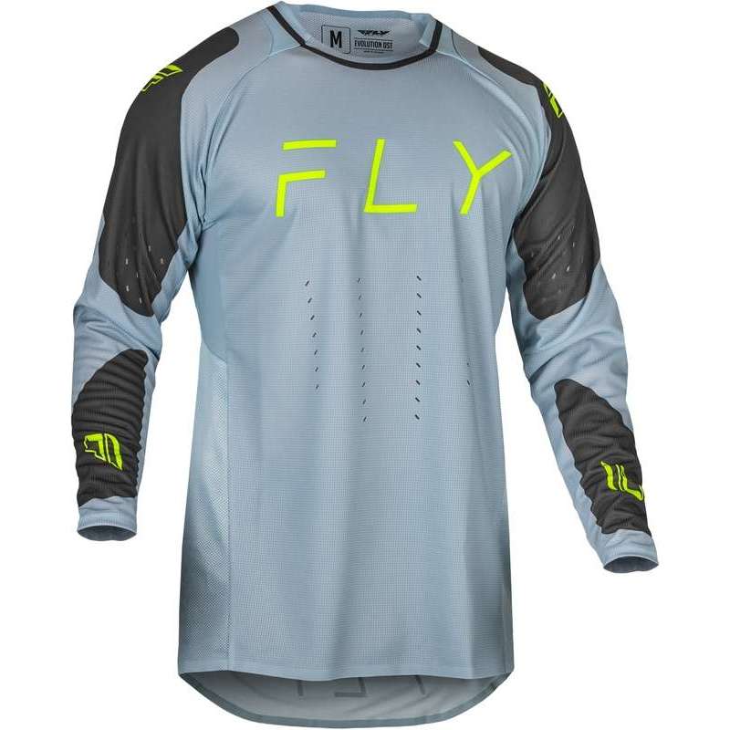 FLY RACING Evolution DST Trikot - Ice Grey/anthrazit/fluo grün