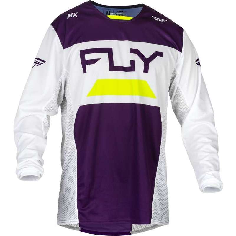 FLY RACING Kinetic Reload Trikot - Deep Purple/Weiß/Hi-Vis
