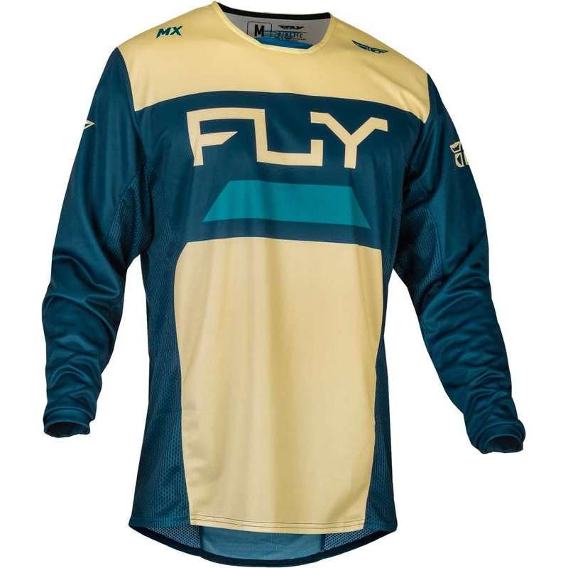 FLY RACING Kinetic Reload Trikot - Ivory/Navy/Cobalt