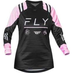 FLY RACING F-16 Damen Trikot - Schwarz/Lavendel