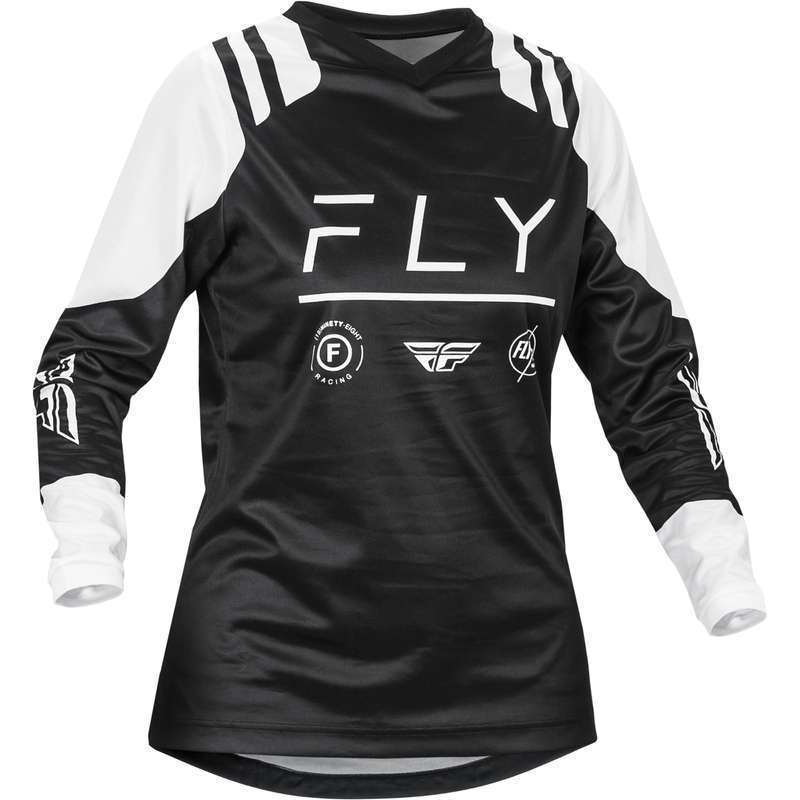 FLY RACING F-16 Damen Trikot - schwarz/weiß
